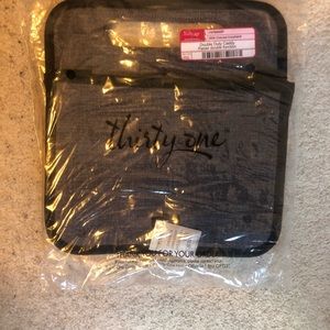 Thirty One Double Duty Caddy Charcoal Crosshatch